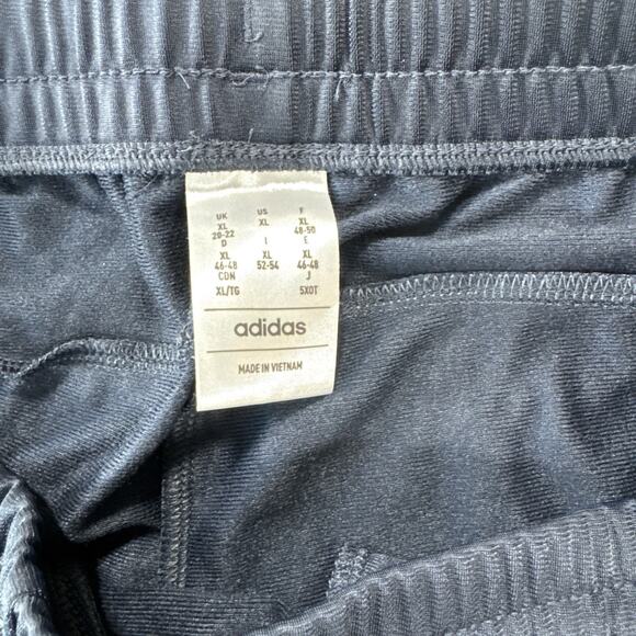 Adidas Womens 3 Stripes Tricot Tracksuit NWT Jacket & Pants Set Sz XL Navy - Picture 3 of 13